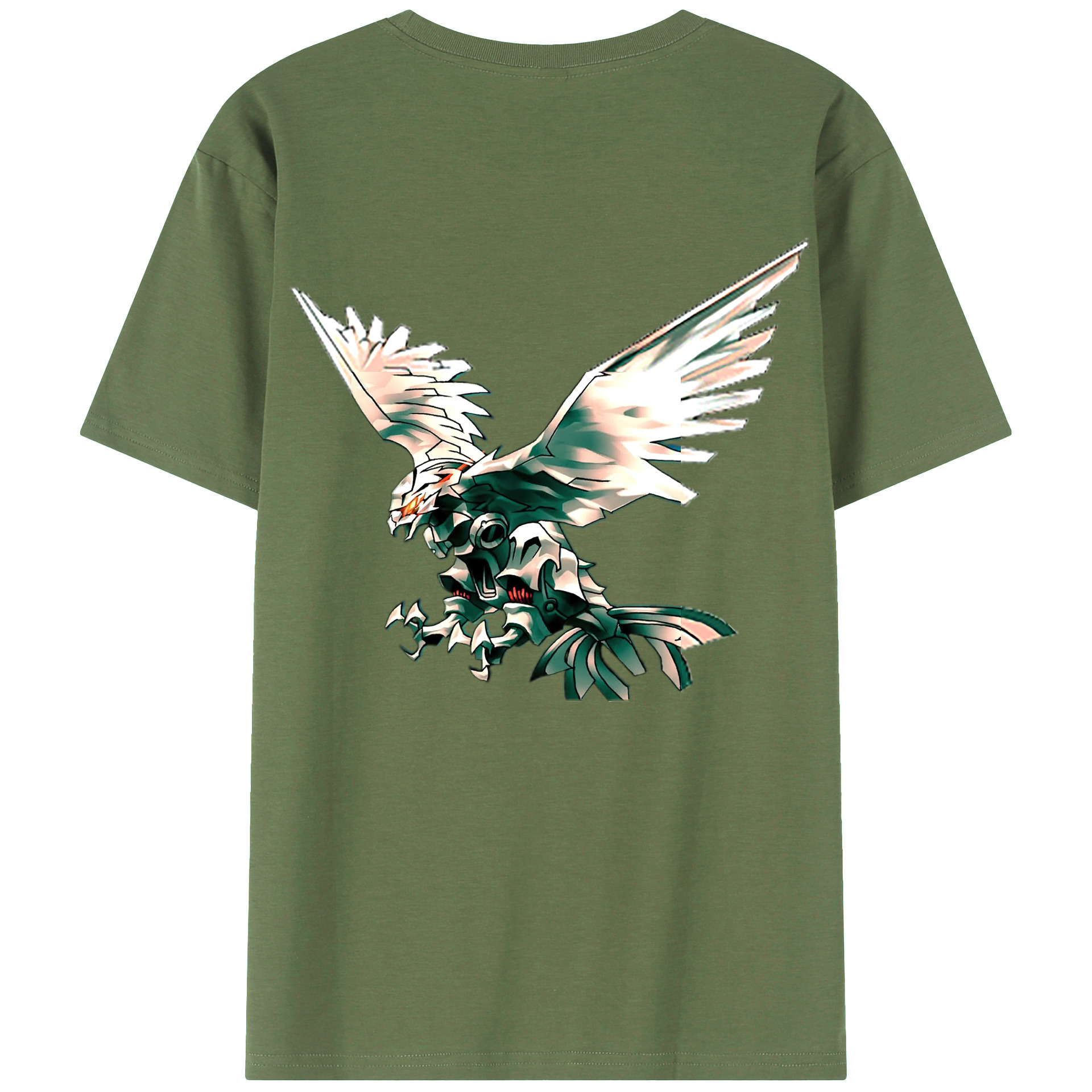 （画像用） 遊☆戯☆王 Yu-Gi-Oh! 綿100％ メンズ半袖Tシャツ（バックプリント） 通気性